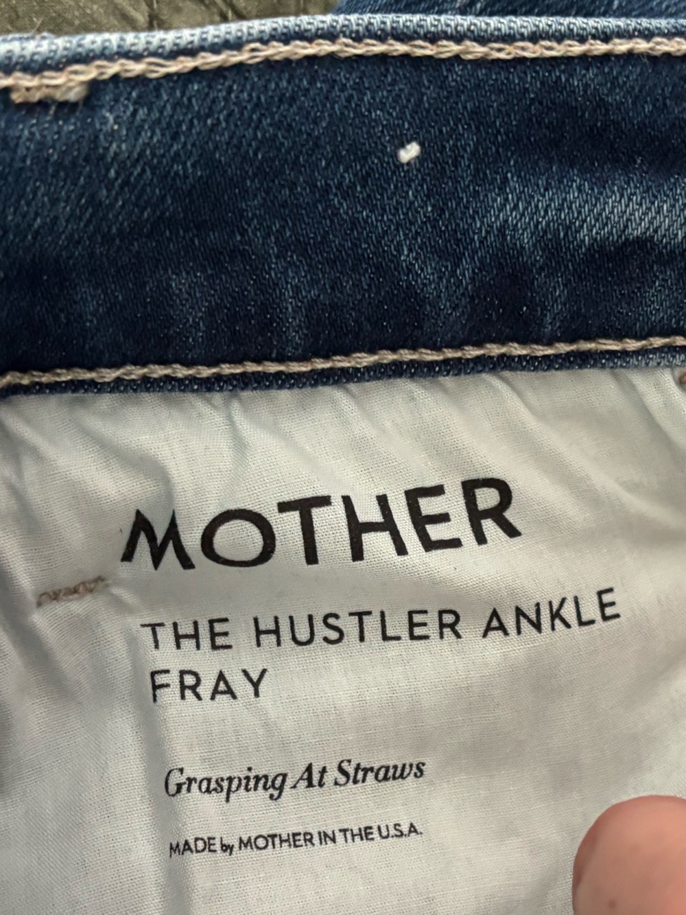 MOTHER JEANS The Hustler Ankle Fray size 25 - Picture 8 of 8